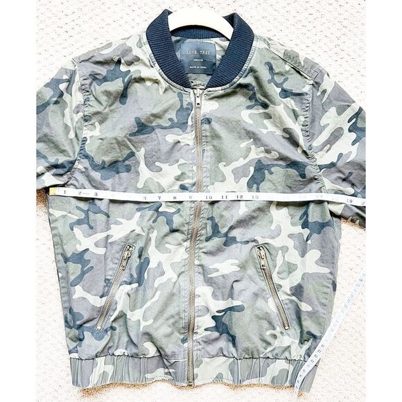 Love Tree Camouflage Camo Cargo Bomber Jacket. Coat. Military. Medium. - Picture 4 of 7